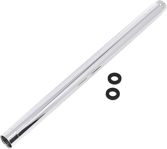 Shower Head Extension Pipe, G1/2" Stainless Steel Chrome Head Extension Pipe Adjustable, Compatibility With Most Shower Heads