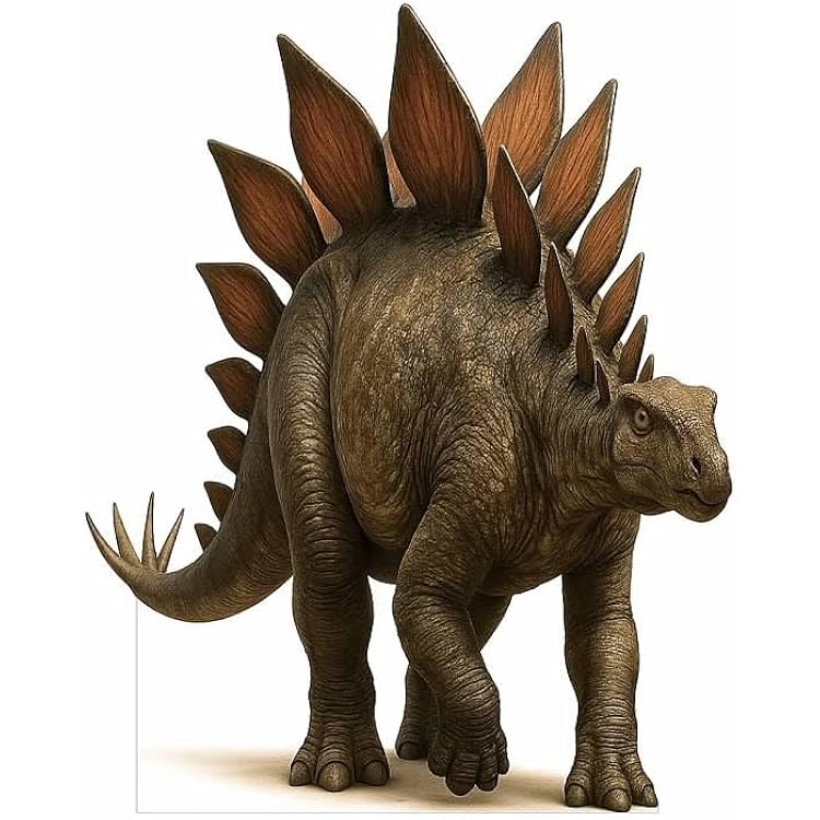Stegosaurus Dinosaur Cardboard Cutout 4FT Realistic Prehistoric Display