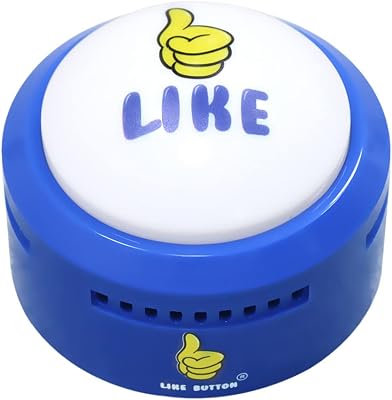 Talkie Toys Products Like Button - Talking Button Features Hilarious Like Sayings - Talking Novelty Gift with Funny Sound Clips, New Sayings