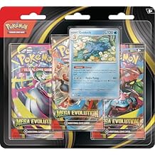 Pokemon TCG Mega Evolutions 1 Three Booster Blister
