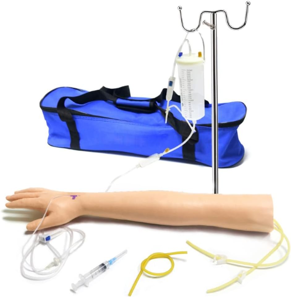 Training Injection Arm Phlebotomy Intravenous Infusion Practice Kit Venipuncture Nurse Training Blood Drawing Arm