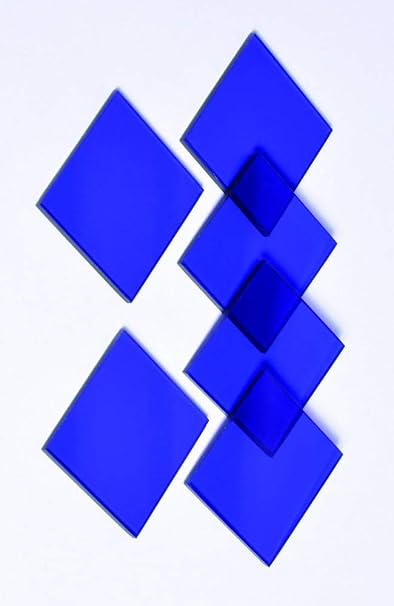 United Scientific Supplies CGP2X2 Plate, 2" Width, 2" Length, Cobalt Glass (Pack of 6)