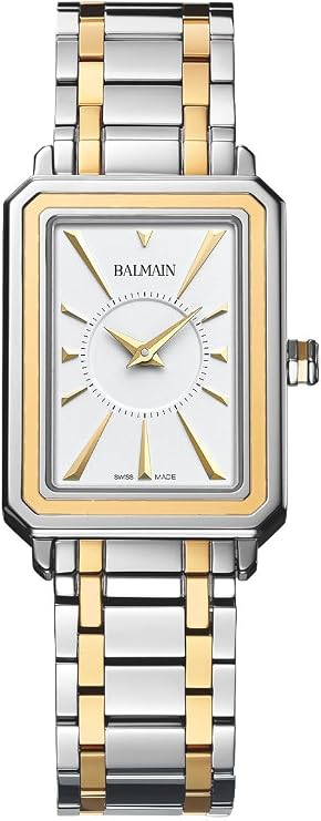 Balmain, Lady, Eirini, Bicolor (Steel and Yellow PVD), Swiss Made, Quartz, White, Stainless Steel 316L, B43823925