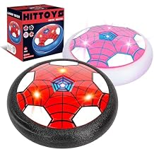 Hover Soccer Ball Toy for Kids, 2 Pack Indoor Soccer Ball with Led Light for Old Boys Girls Light-Up Toys Floating Football Balls Game Birthday Gift