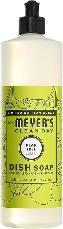 Mrs. MEYER'S Pear Tree Dish Soap 16 fl oz. (Pack of 1)