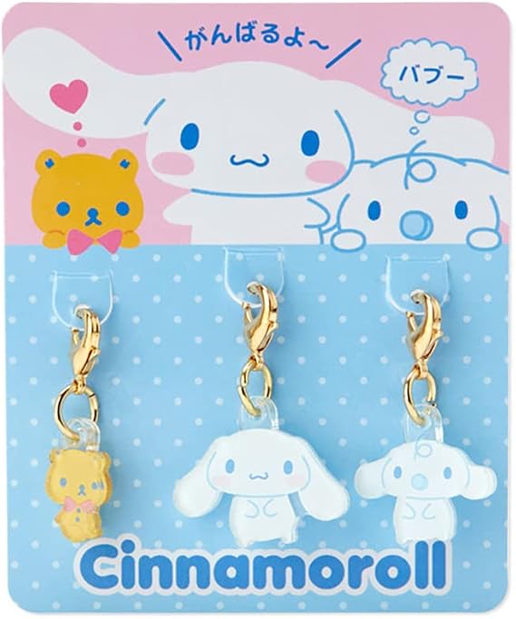 Sanrio 137529 Cinnamoroll Charm Set Your Favorite is the Best!, Acrylic, Approx. 3.15 x 0.12 x 4.61 inches 8 x 0.3 x 11.7 cm