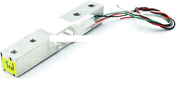 Electronic Scale Load Cell, 2 Pack Digital Load Cell Weight Sensor, 2.2 lbs 1 kg, 11.0 lbs 5 kg, 22.0 lbs 10 kg, 44.1 lbs 20 kg, HX711, AD Module, Aluminum Alloy Small Range Weighing Pressure Sensor Color: Silver, Size: 2.2 lbs 1 kg