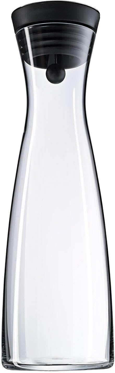 WMF Basic Cam Sürahi, 1,5 L, Silikon Kapaklı, Akıllı Kapak Teknolojisi Cromargan® Paslanmaz Çelik Kapak, Buz ve Meyve Tutucu Süzgeçli