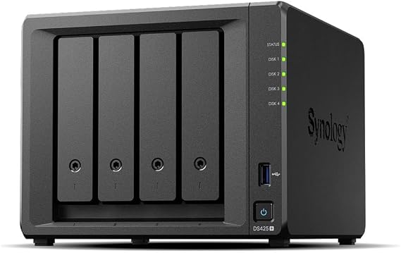SYNOLOGY DS425 PLUS CELERON QC- 2GB RAM- 4-diskli Nas Server (Disksiz)