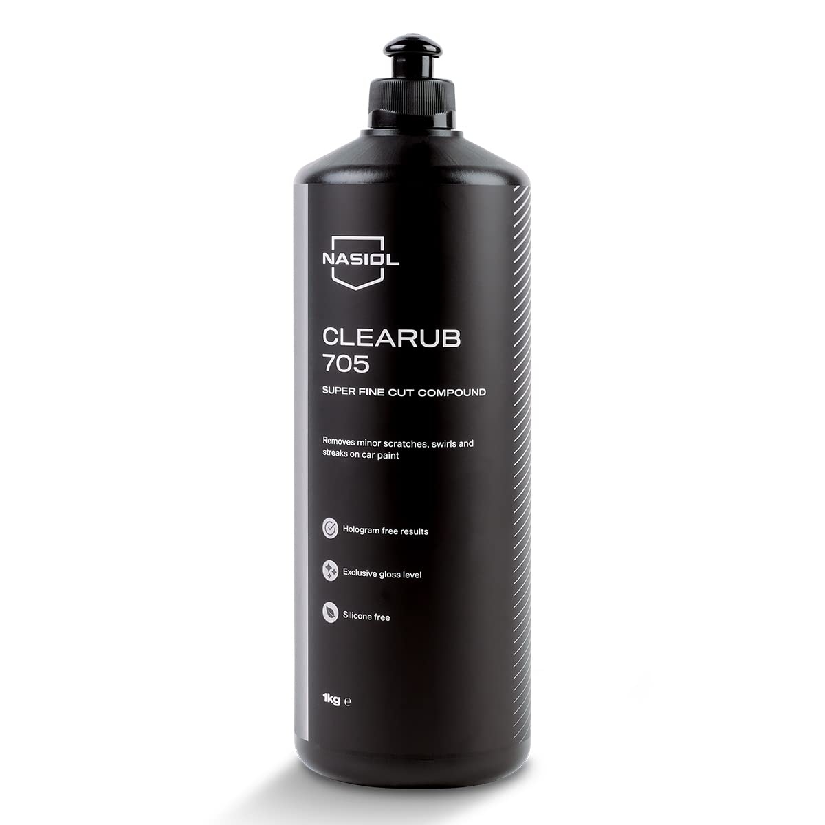 Nasiol CleaRub 705 Silicon Free Scratch Remover High Tech Fine Cut Compound, Polishing, Rubbing Compound for Car Scratches, Compound Polish, Auto Detailing, 32 Fl oz
