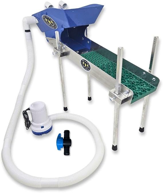 6X24 Highbanker Gold Sluice Box Combo - 18" Legs & Pump
