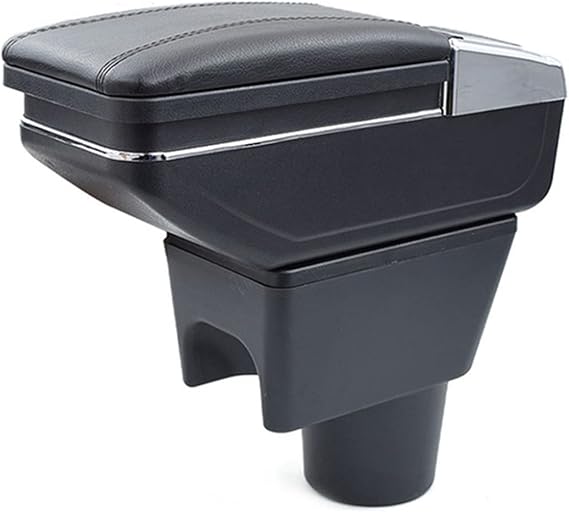Car Armrest Box for Renault Duster/Dacia Duster Center Console Organizer Storage Arm Rest with Cup Holder Automotive Interior Accessories Black