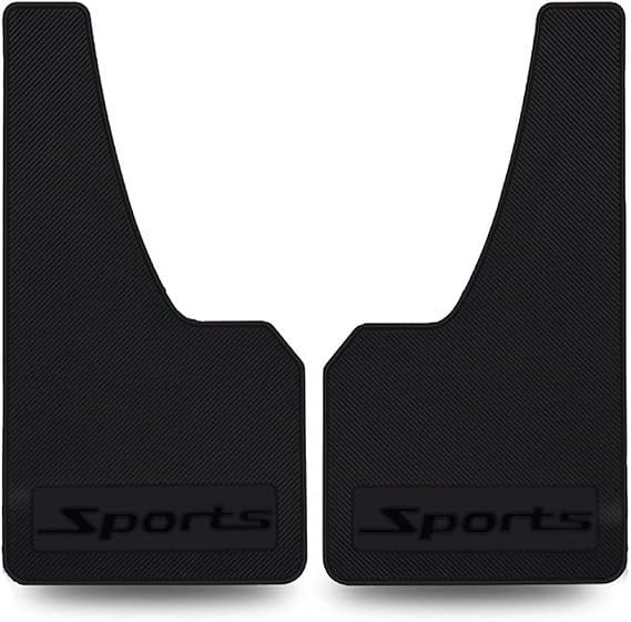 Universal Car Mud Flaps Rubber Mudguard Splash Guards Rubber Mudguard for Universal Sports Mud Flaps Guards Splash Front Or Rear Guards（Black）
