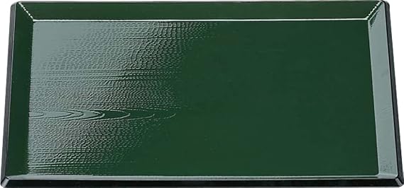 Fukui Craft Tabletop Tray/Bon, Rikurubon, Made in Japan, Green Tenkuro, Shaku 5