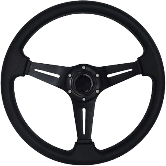 13.8" Auto Racing Steering Wheel 6 Bolts Gaming Steering Wheel