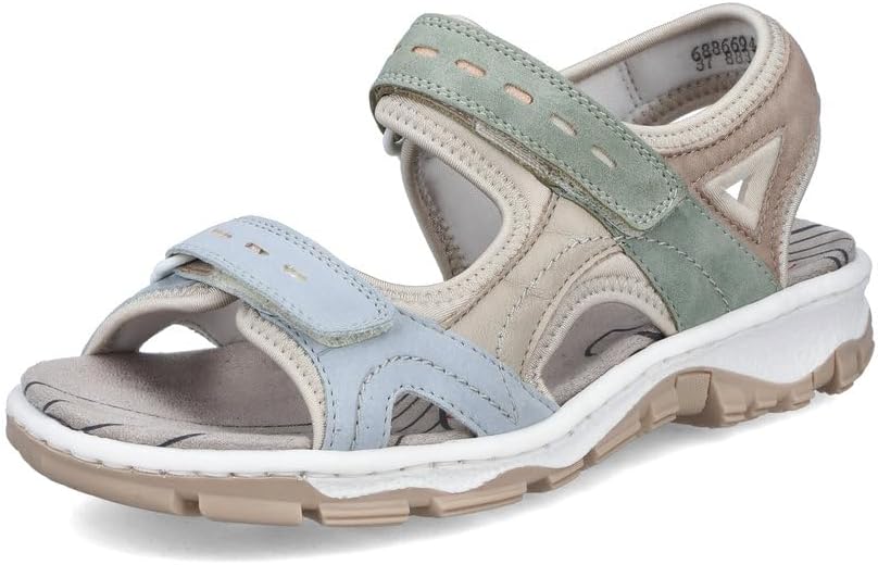 Rieker Women's Classic Sandal 68866 Ladies Sandals, Multi 94 , 39 EU Schmal