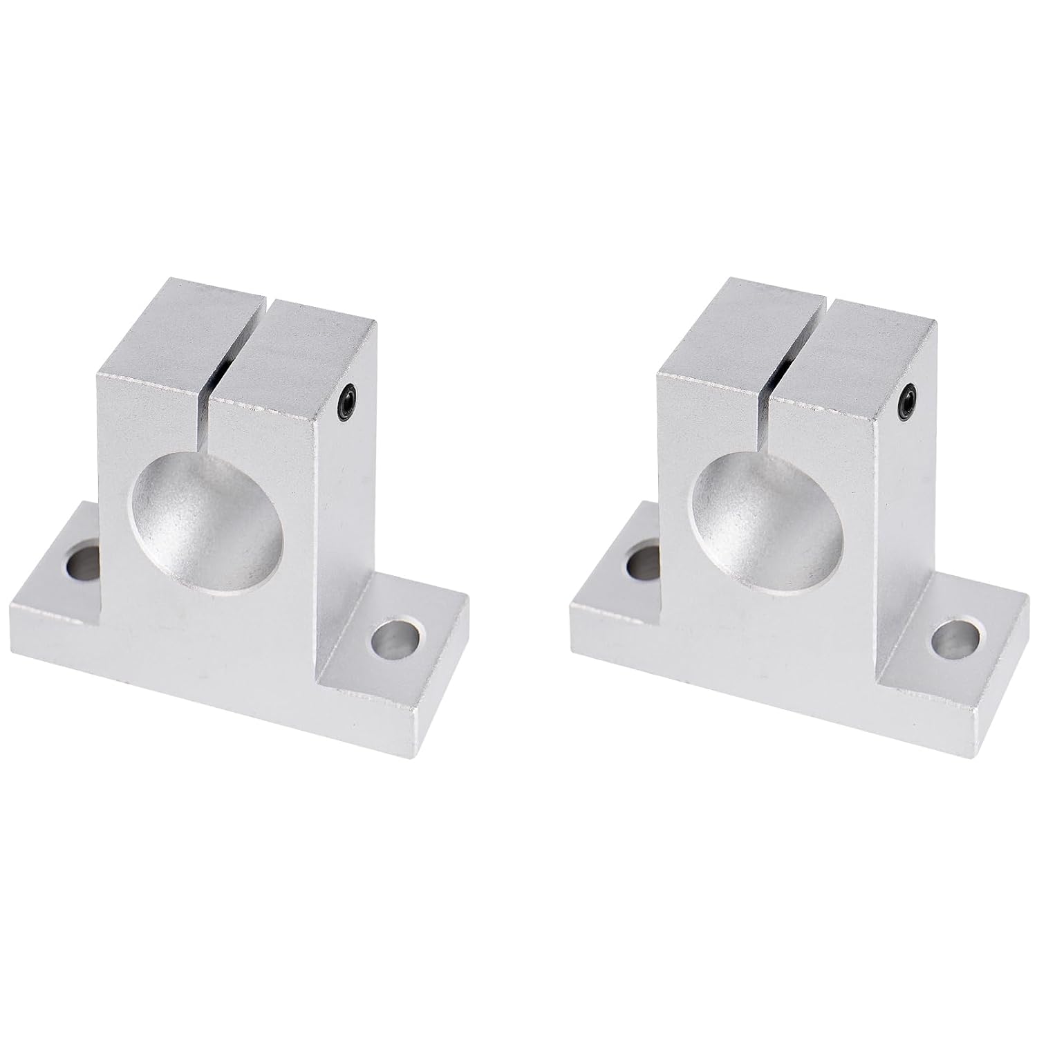 Vigorous 2pcs SK25 Linear Motion Rod Support, Aluminum Linear Rod Rail Shaft Support, Aluminum Rail Guide Clamping for 25mm0.98 inches Diameter Shaft