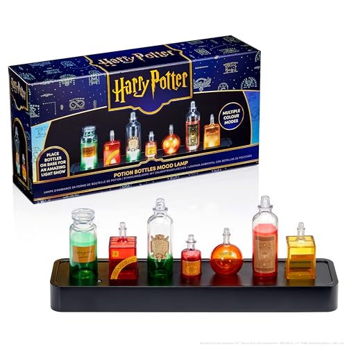 WOW! STUFF: Harry Potter: Potion Bottles Mood Lamp - 3 Night Light Modes, 7 Bottles & Base, Illuminating Table-Shelf Display, Wizarding World, Kids 3