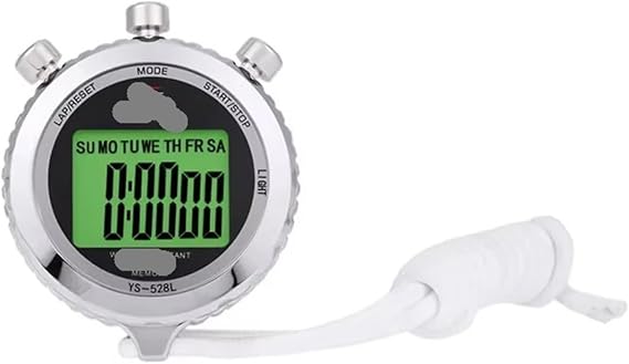 YS-528L Full Metal Digital Timer 0.01s Precision Digital Stopwatch Professional Portable Luminous Sports Running Training Timer