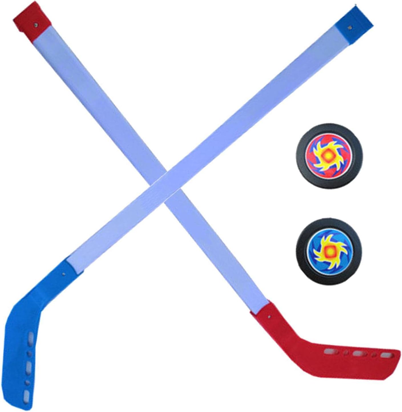 Children Ice Hockey Sticks - Youth Street Hockey Stick and Ball Set, Hockey Training Gear | Kids Indoor Outdoor Hockey Set, Roller Hockey Sticks and Balls Hockey Starter Set for Boys and Girls
