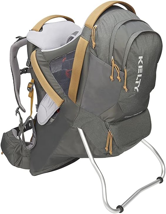 Kelty Journey PerfectFIT ELITE Child Carrier for Infants and Toddlers, Zippered Pockets, Waistbelt, Aluminum Frame, Sunshade