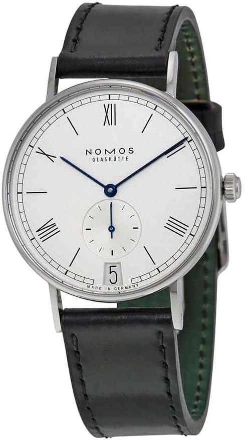 Nomos Ludwig 38 Datum White Dial Black Leather Mens Watch 231