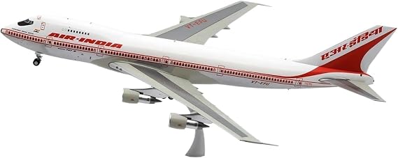 XJBTBA Alloy Collectible Plane 1 200 For Air India Polished Boeing B747-200 Diecast Aircraft Jet Model VT-EFU Planetoy Set