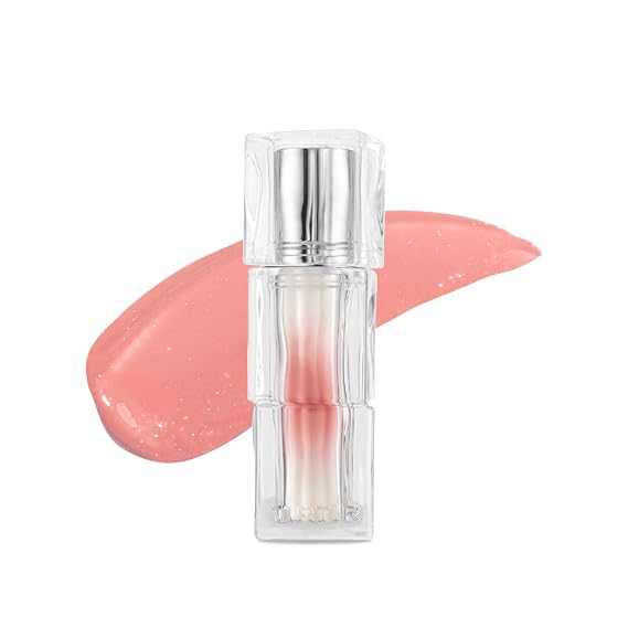 TIRTIR [*Mini Size Waterism Tinted Lip Gloss #25 Nutty Pink, 0.06 Fl Oz Kiss Ready Lipgloss, 12H Long Lasting Non Sticky Natural Tinted Glow Korean Multiuse Cheek and Lip Tint for Women gift