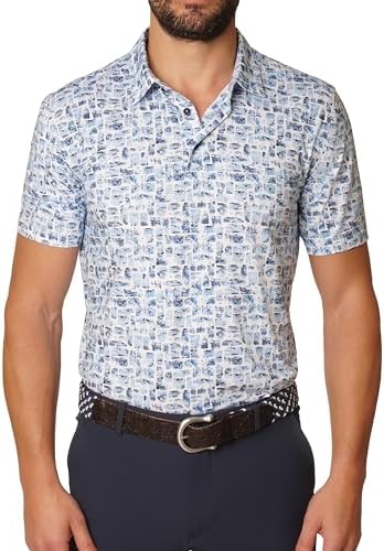 Robert Graham Mens Brockman Short-Sleeve Knit Polo Shirt