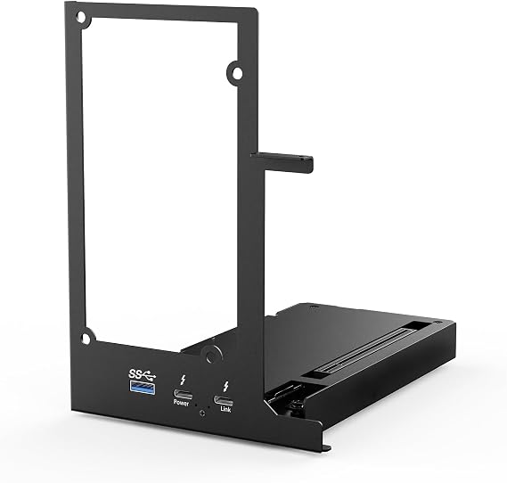 Portable External GPU Dock Station Thunderbolt 3/4, USB4 PD 85W Charging, Daisy Chain Support, Mini EGPU Enclosure, Support 40Gbps Graphics Card