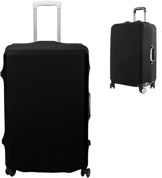 Suitcase Cover Luggage,Black Elastic Suitcase Covers Protectors,Luggage Covers for Suitcases,Dustproof Trolley Baggage Protector for 26-29 Inch Suitcase