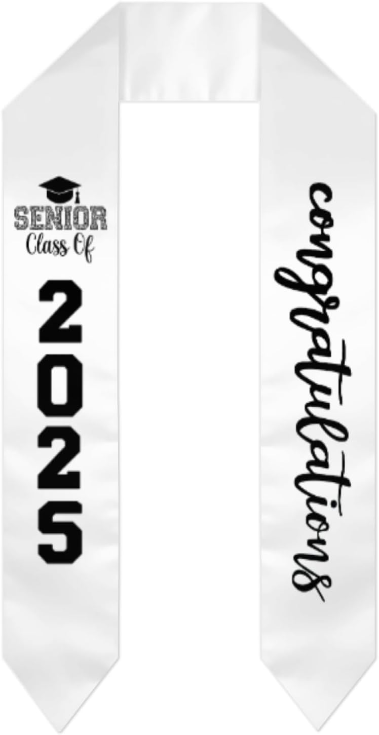 Graduation Stole Class of 2025,Senior 2025 Graduation Sash Scarf,Gift for Graduations Day
