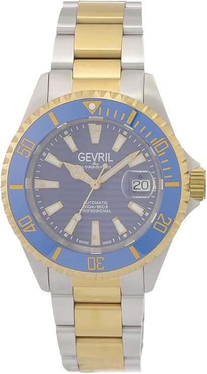 Gevril Mens Chamber Swiss Automatic, 316L Stainless Steel Bracelet Watch