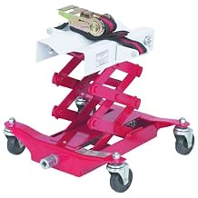 450 Lbs Capacity Low Lift Transmission Jack with Safety Chain/Strap