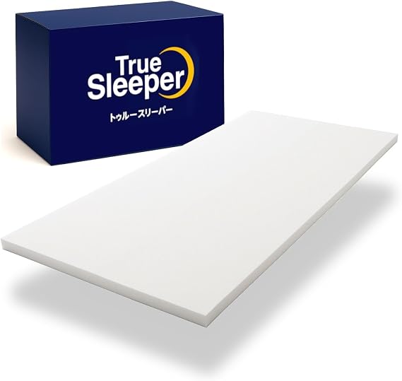 Shop Japan True Sleeper Premium Memory Foam Single-Sized Mattress, White, Low Resistance, Lower Back Burden Reduction, 2.0 Inches 5 cm, Made in Japan, Authentic, Bedding for Gentle Sleep