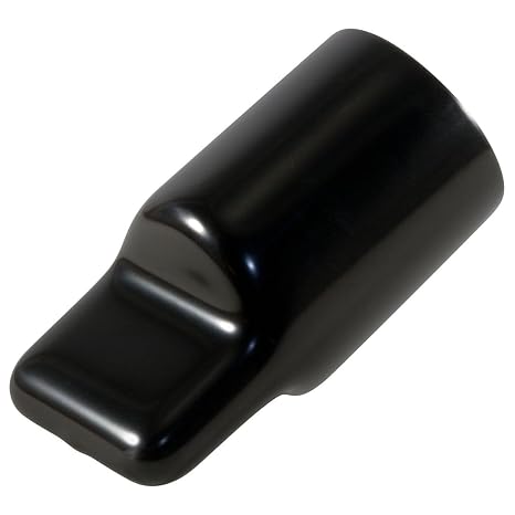 Caplugs VFC-735-8 VFC Series Vinyl Cap with Flat Pull-Tab, 200 Pack, Black Plastic Caps, 0.735" W x 0.500" L Protective Closures, Masking, Painting, Plating, Powder Coating, Easy Removal