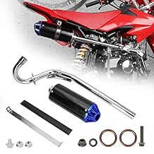 28mm Exhaust Muffler Silencer Pipe Assembly for XR50 CRF50 70cc 110cc 125cc Taotao DB10 DB14 SR110 Rocketa xpro db-x20 SDG Coolster Ex16 Chinese Pit Dirt Bike - Blue