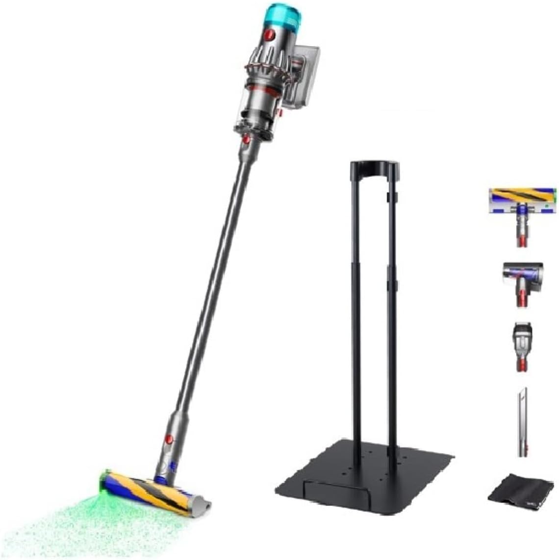 Dyson V12 Detect Slim Fluffy Stick Handy Cleaner Cyclone SV46 FF AM Cordless Vacuum Cleaner Exclusive  Belca Stand with Cord Holder