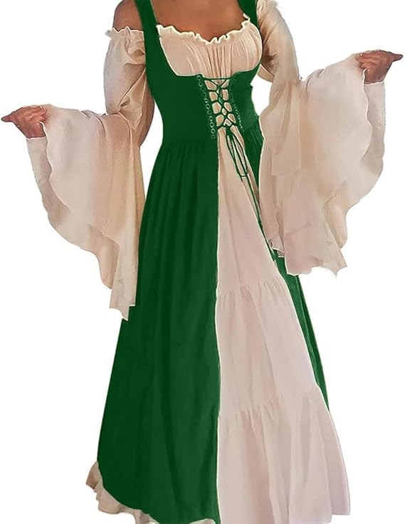 ABaoWedding Womens's Medieval Renaissance Costume Cosplay Over Dress