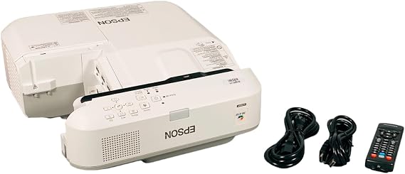 Epson V11H740522 BrightLink 695Wi LCD Projector, HDMI, VGA, Composite Video, 3 x HDMI Inputs, White