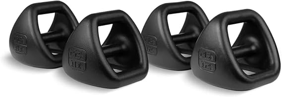 TRX YBell Pro Series 3-in-1 Dumbbell, Kettlebell and Push-Up Stand, 4 Piece | Kettlebell and Push-Up Stand Equipment. Commercial Powder Coated Surface. Designed for Strength & Conditioning.