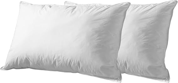 Superior Down Alternative Pillow Set, Soft Microfiber Shell, Medium Weight For Comfortable Sleep, Neck, Side, And Back Support, Comfort All Sleepers, Decorative Pillow Filling, Set of 2, King Size