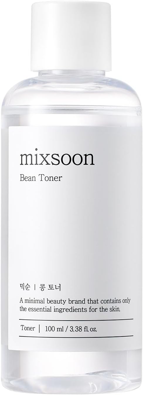 mixsoon Bean Toner, Hydrating & Soothing Facial Toner, Fermented Soybeans, Balances, Refreshes & Nourishes Skin, Lightweight Korean Skin Care, All Skin Types 100ml