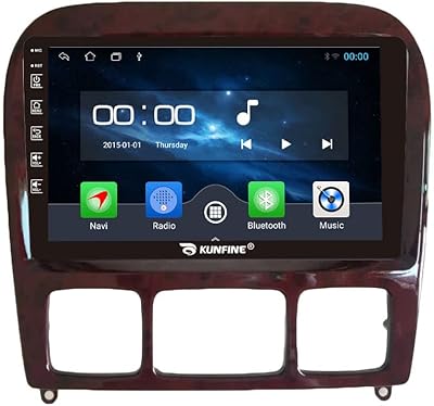 Android Navigation Stereo GPS Radio Reverse Camera Display 9 IPS Touchscreen Headunit Tablet Pad Media Player for Benz S Class S320 S350 S400 S430 S500 S600 1998-2007, if Applicable Quad Core 1G16G