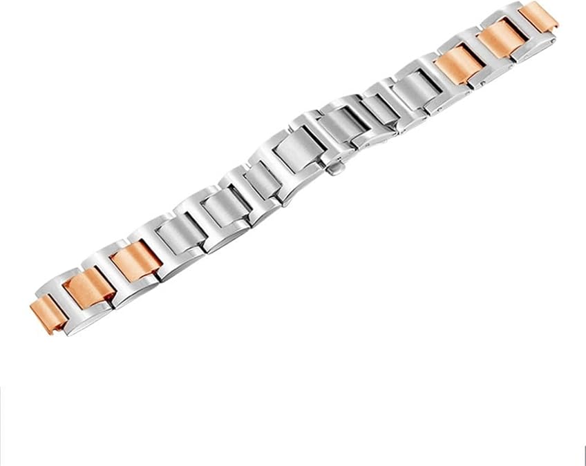Stainless Steel Watch Strap For Cartier Ballon Bleu Butterfly Clasp