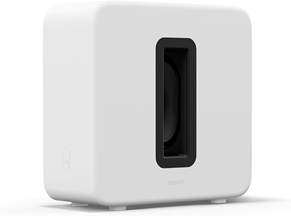 Sonos Sub 4 - Wireless Subwoofer (White) | Sub 4 unlocks the full power of Sonos sound to immerse you deeper in every scene and song.