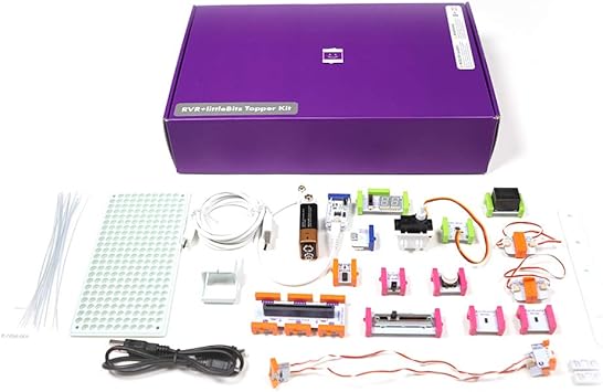 Sphero littleBits RVR+ Topper Kit - Program Both littleBits and RVR+ in the Same Platform - Microsoft MakeCode or Microbit Python Editor | Program littleBits and RVR+ in Same Platform, Microsoft MakeCode Compatible, microbit Python Editor Compatible