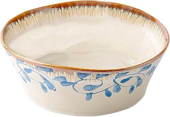WF Ceramic Food/Water Bowl for Pets, 7'' Wide Dog Dish for Medium to Large Dogs or Multiple Animals