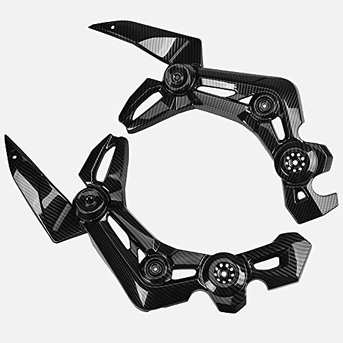 LJBusRoll for Ka-wasaki Z900 2017 2018 2019 Left Right Frame Side Cover Cowl Panel Trim Body Fairing Cover Z 900 17 18 19 Carbon fiber look