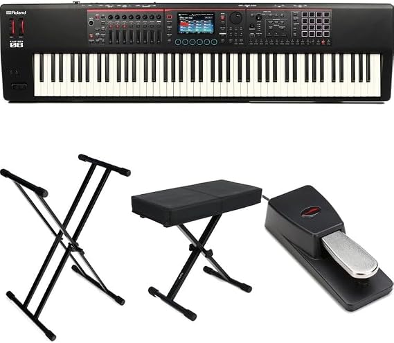 Roland FANTOM-08 Music Workstation Keyboard Essentials Bundle